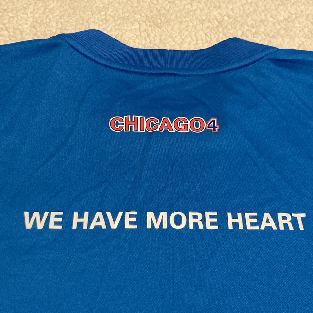 Nike Dri-Fit Run Chicago Cubs Northside short sleeve blue shirt Size XXL - Picture 6 of 6